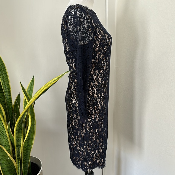 NWOT Eliza J Navy Lace Dress Size 4 - Picture 3 of 6